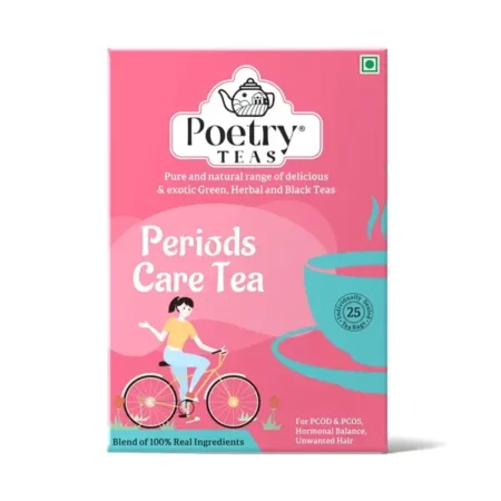 Poetry Teas Period Care Tea For PCOS & PCOD, Delicious Exotic Green,Herbal and Black Tea- 25 Tea Bags (Pack of 1)