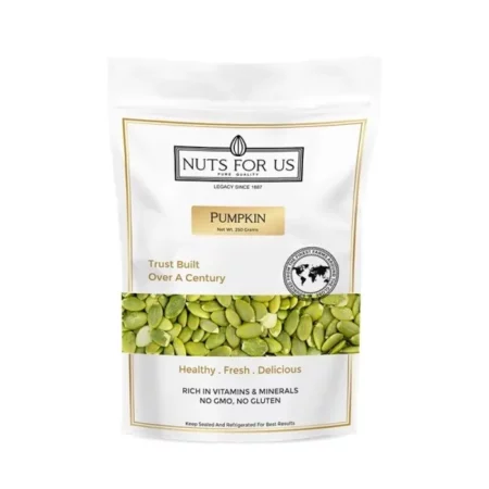 Nuts for Us Raw Pumpkin Seeds 250gm | Immunity Boosting, Protein-Rich, Omega-3, Antioxidant Superfood | Healthy Snack for Heart and Bone Health