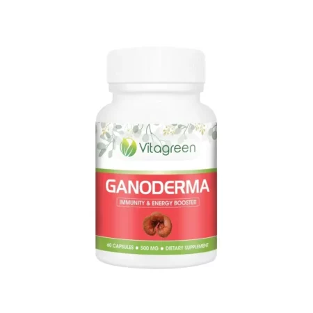 VitaGreen 100% Natural Detox Rejuvenation Ganoderma Capsules(60 capsules, 500mg) Pack of 1