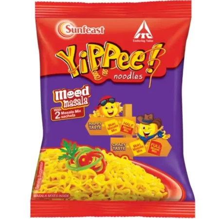 Sunfeast Yippee Mood Masala Noodles Single Pack, 65g