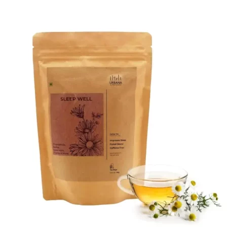 Urbana Superfoods Forest Blend Organic Herbal Tea Bags 25 Pieces (Sleep Well) - Improve Sleep, Caffeine-Free, Infusion with 100% Whole Leaf, Natural Chamomile, Nettle, Spearmint and Thyme