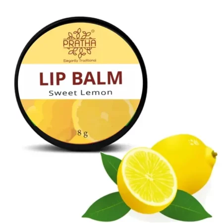 Pratha Naturals Lip Care Sweet Lemon Lip Balm for Women Refresh and Hydrate Your Lips with Natural Nourishment Lip Gloss
