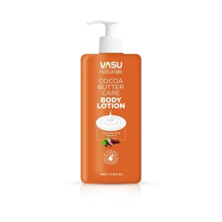Vasu Naturals Cocoa Butter Care Body Lotion With Olive Oil & Vitamin E For Dry Skin And Intensive Moisturizing 350 ml