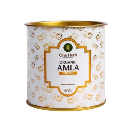 One Herb - Organic Amla Powder 100g, Dehydrated Indian Gooseberry, Supports Healthy Immune Function, Drinking and Eating