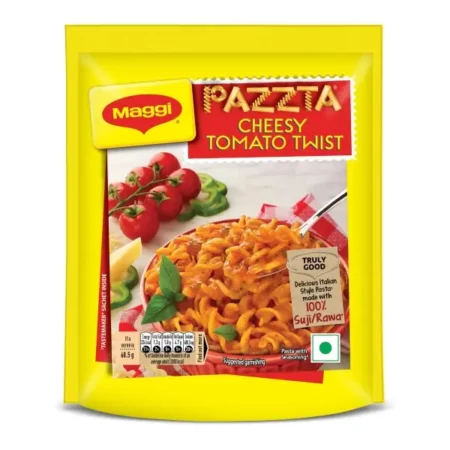PAZZTA Maggi Instant Pasta - Cheesy Tomato Twist, Vegetarian, 68.5 Gram Pouch