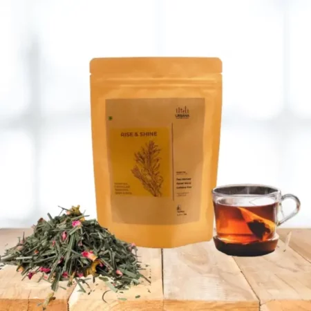 Urbana Superfoods Forest Blend Organic Herbal Tea Bags 25 Pieces (Rise & Shine) - Feel Revived, Caffeine-Free, Infusion with 100% Whole Leaf, Natural Rosemary, Lemon Leaf, Spearmint and Apple