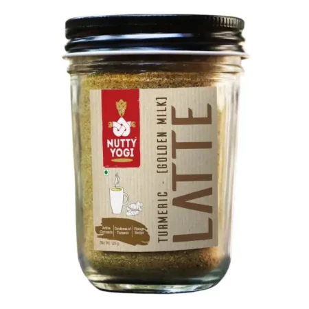 Nutty Yogi Turmeric Latte Golden Milk | Gluten Free | Golden Milk Powder - 125 gm (Pack Of 1)