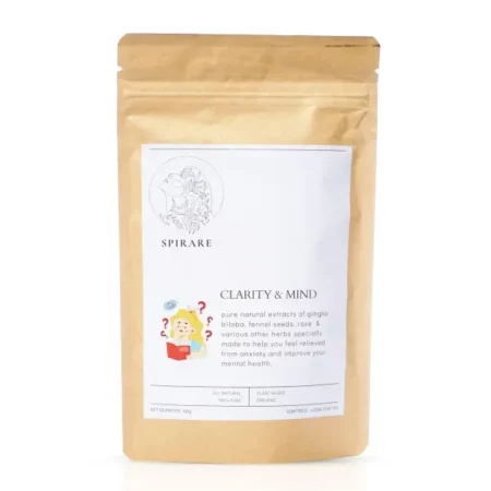 Spirare - Clarity & Mind - 50 gms | Herbal Tea for Anxiety, Sound Mind & Healthy Body | Emotional Well-Being for Women | Loose Leaf Tea | Pure Natural Extracts | Plant Based