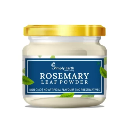 Simply Earth Rosemary Dried Leaves Powder For Hair Growth | Top Grade Leaves Rosemary Herb Tea | Organic | Natural Foods - 100 GM