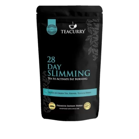 TEACURRY 28 Day Slimming Tea For Weight Loss With Free Diet Chart|100 Gms Loose Tea|Slimming Tea Helps Lose Weight,Reduce Tummy,Prevent Ageing|Weight Loss Green Tea,100 grams