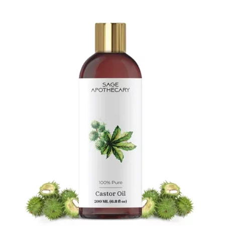 Sage Apothecary Castor Oil for Improving Skin, Hair and Nails Health | 200 ML