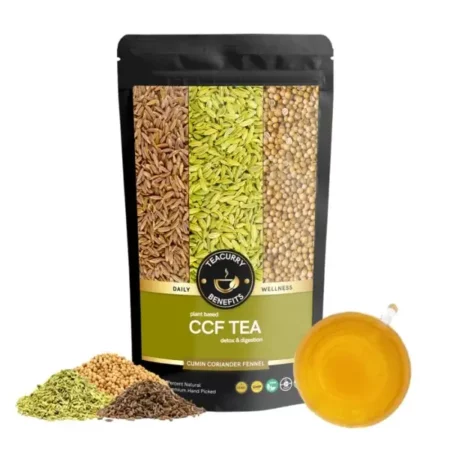 TEACURRY CCF Tea - 100 Gms Loose Tea | CCF Detox Tea for asthma, digestive health, Improves eyesight and skin | Cumin Coriander Fennel Tea | 100% Natural Tea for Migraine Relief