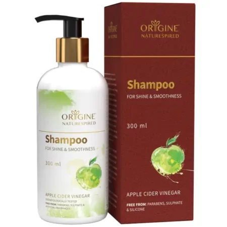 Origine Naturespired Shampoo For Shine & Smoothness Hair | Natural Shampoo For Smooth Silky Hair | Naturally Blended With Onion, Glycerine, And Aloe Vera | Herbal Shampoo For Men & Women, 300ml