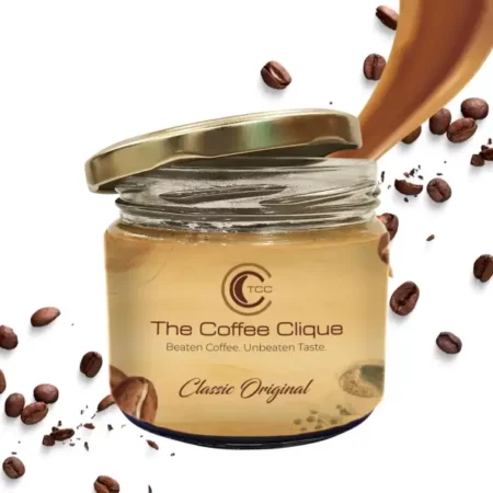 The Coffee Clique | Classic Original | Instant Coffee | Unflavoured Beaten Coffee Paste | Cafe Like Cappuccino At Home | No Additional Sugar Needed | 250 Grams