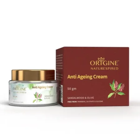 Origine Naturespired Anti-Ageing Cream For Removing Wrinkles & Fine Lines | Natural Ingredients Sandalwood & Olive | Anti Aging Day & Night Face Cream for Woman & Men, 50gm