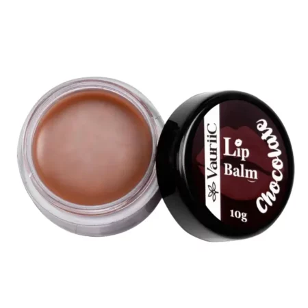 VauriiC Chocolate Lip Balm With Cocoa Butter & Vitamin E for Heals & Hydrates Chapped Lips, Gives Bright Lips, Lip Protection & Nourishment with Probiotics, olive butter & avocado oil, Natural, 100% Vegan for Man & Women