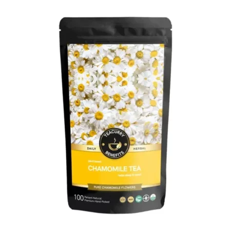 TEACURRY Egyptian Chamomile Flower Tea - (10 Grams) Imported from Egypt - Raw Pure Chamomile Tea for Sleep, Mood and Relaxation