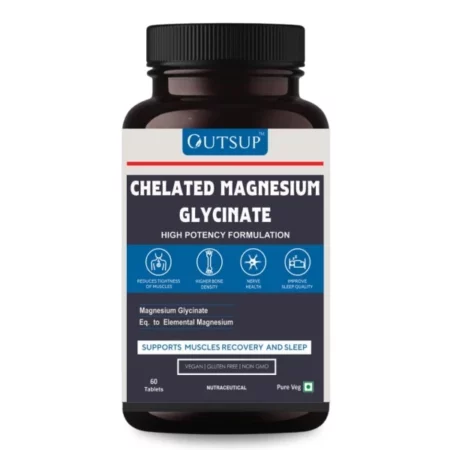 Outsup Magnesium Glycinate Supplement 60 Tablets - 2000mg