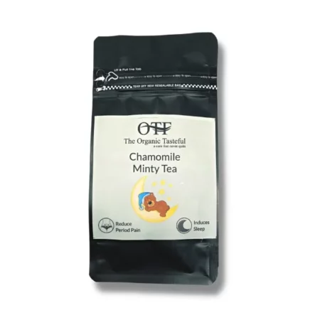 OTF Chamomile Bedtime Minty Tea Helpful In Improving Sleep, Anxiety,Reduce Pain, Diabetes (50 Grams- Pack of (1))
