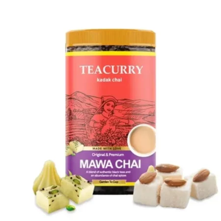 TEACURRY Mawa Chai (100 Grams, 50 Cups) - Mawa Assam Black Tea - 100% Natural Flavoured Tea | Refreshing & Tasteful Mawa Flavor Chai Tea