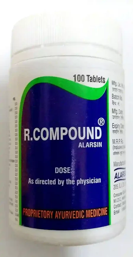 Alarsin R Compound Tablets, 100 Count
