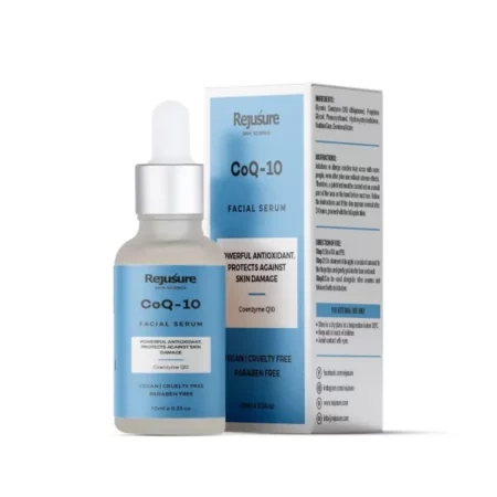 Rejusure Coq -10 Face Serum Powerful Antioxidant, Protects Against Skin Damage| For Men & Women | Cruelty Free & Dermatologist Tested - 10ml