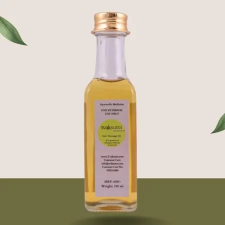 Tvaksutra Hair Oil for Hair Fall & Hair Growth | Powered with Bhringraj,Hibiscuss & Argan Oil for Hair Fall Control & Root Stimulation - 100 ml