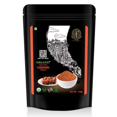 The Flavour Trail - Organic Veg Tandoori Masala/ Grill & Rub Seasoning/ Spicy Tandoori Marinade | Organically Farmed | Hygienically Processed | Pesticide-Free