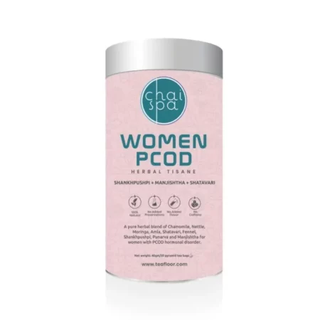 Chaispa WOMEN PCOD & PCOS Tea with 20 Pyramid Tea Bags, Helps with Acne, Facial Hair Growth, Scalp Hair Loss related to Hormonal Imbalance| Weight Management Regular Periods |Unwanted Facial Hair with Ayurvedic Herbs and Multivitamins