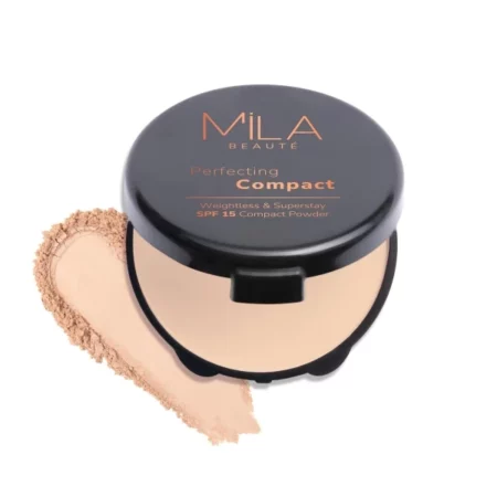 Mila Beaute Perfecting Compact Powder, Beige, 16g