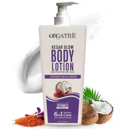 Orgatre Kesar Glow Body Lotion, 400ml