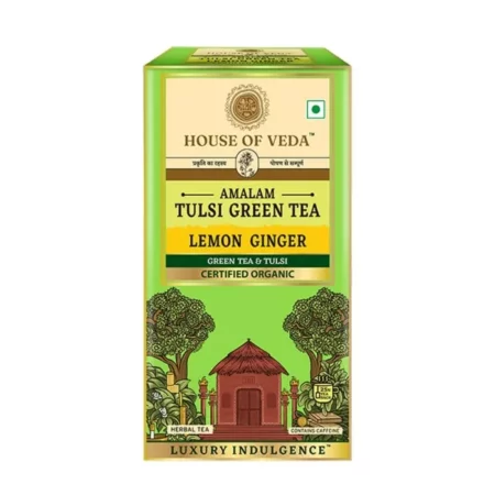 House of Veda Tulsi Green Tea Lemon Ginger, 25 Tea Bags