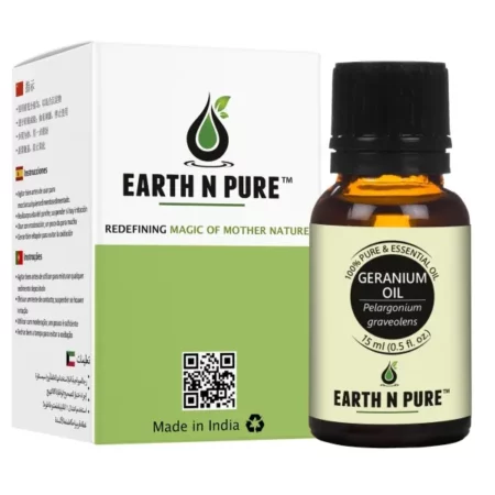 Earth N Pure Geranium Essential Oil, 15 ml