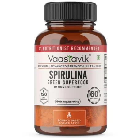Vaastavik Spirulina Superfood Capsules, 60 Capsules