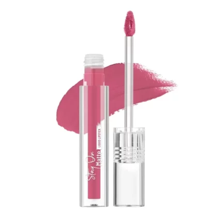 Swiss Beauty Stay On Matte Lipstick, Supple Pink, 2g