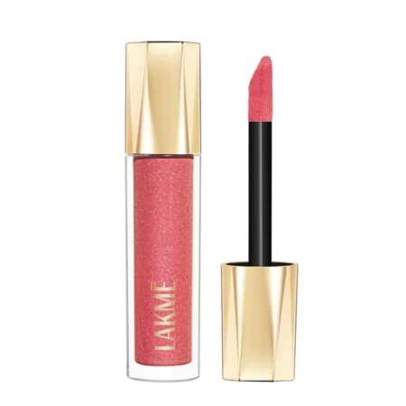 Lakme Glitterati Lip Glaze, Frosted Rose, 4.5ml