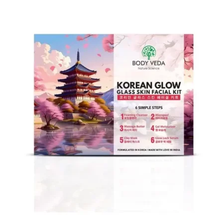 Body Veda Korean Glow Facial Kit, 6 Steps