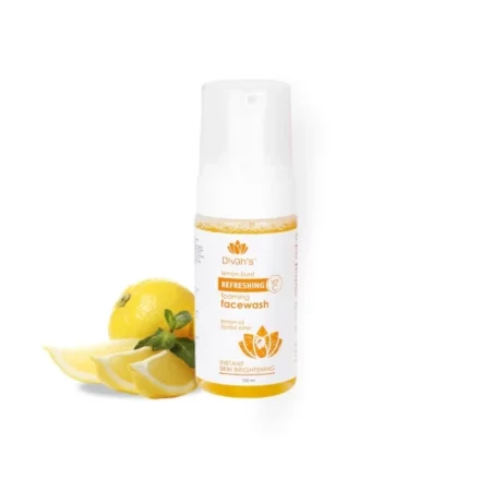 Divah's Organic Lemon Zest Foaming Face Wash, 100 ml