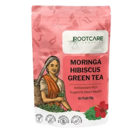 Rootcare Organics Moringa Hibiscus Tea, 100g