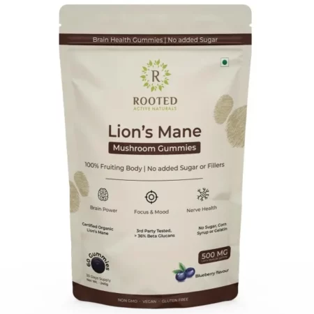 Rooted Lions Mane Mushroom Gummies, 30 Count