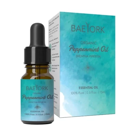 Baeyork Organic Peppermint Essential Oil, 15ml