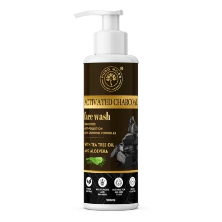 Puromiles Activated Charcoal Face Wash, 100 ml