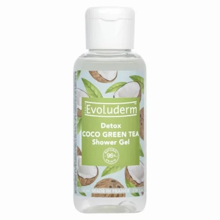 Evoluderm Coconut Green Tea Shower Gel, 100ml