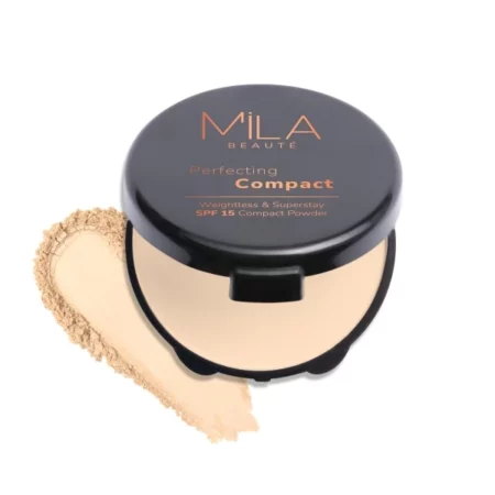 Mila Beaute Perfecting Compact Powder, Pure Beige, 16g