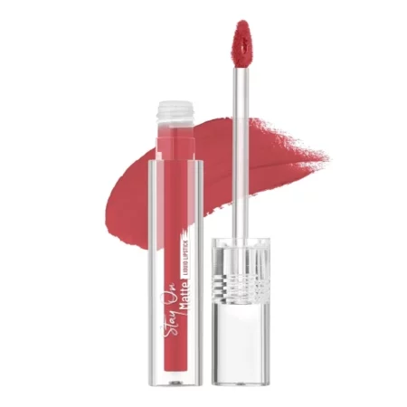 Swiss Beauty Stay On Matte Lipstick, Knockout Pink, 2g