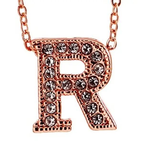 YouBella Jewellery Alphabet Letter R Unisex Pendant