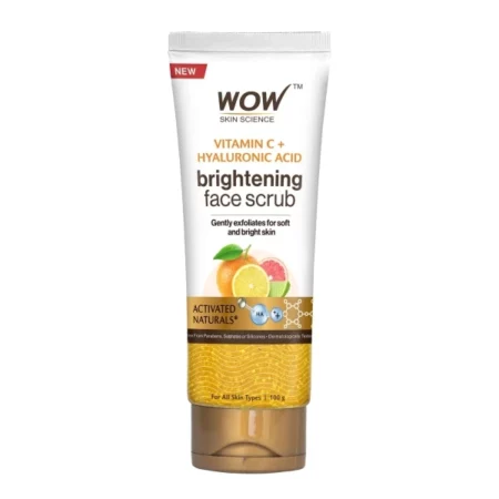 WOW Vitamin C & Hyaluronic Acid Face Scrub, 100g