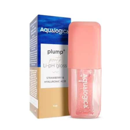 Aqualogica Plump+ Pouty Lip Gloss, Peach Vanilla, 5ml