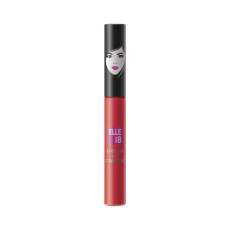 Elle 18 Liquid Matte Lip Color, Deep Coral, 5.6 ml