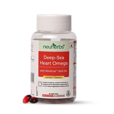 Neuherbs Deep-Sea Heart Omega 3 Krill Oil, 30 Softgels